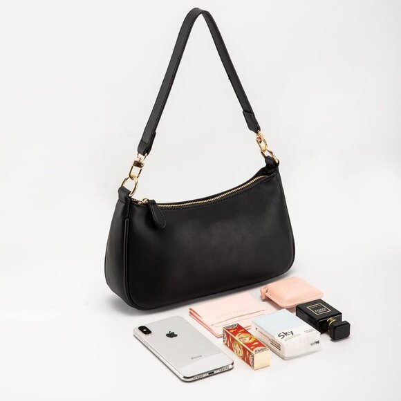 Clutch Tote Handbags with 2 Removable Straps and Zipper Closure Crossbody Bags S - Picture 7 of 7